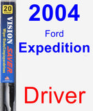 Driver Wiper Blade for 2004 Ford Expedition - Vision Saver