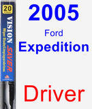 Driver Wiper Blade for 2005 Ford Expedition - Vision Saver