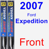 Front Wiper Blade Pack for 2007 Ford Expedition - Vision Saver