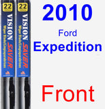 Front Wiper Blade Pack for 2010 Ford Expedition - Vision Saver