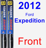 Front Wiper Blade Pack for 2012 Ford Expedition - Vision Saver