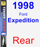 Rear Wiper Blade for 1998 Ford Expedition - Vision Saver