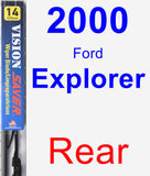 Rear Wiper Blade for 2000 Ford Explorer - Vision Saver