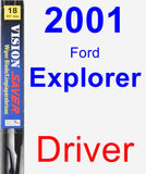 Driver Wiper Blade for 2001 Ford Explorer - Vision Saver