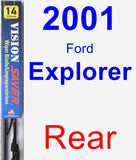 Rear Wiper Blade for 2001 Ford Explorer - Vision Saver