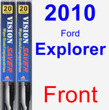 Front Wiper Blade Pack for 2010 Ford Explorer - Vision Saver