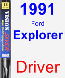 Driver Wiper Blade for 1991 Ford Explorer - Vision Saver