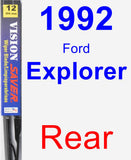 Rear Wiper Blade for 1992 Ford Explorer - Vision Saver