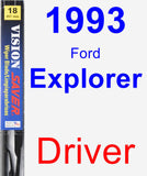 Driver Wiper Blade for 1993 Ford Explorer - Vision Saver