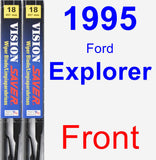 Front Wiper Blade Pack for 1995 Ford Explorer - Vision Saver