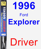Driver Wiper Blade for 1996 Ford Explorer - Vision Saver