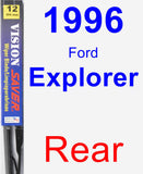 Rear Wiper Blade for 1996 Ford Explorer - Vision Saver