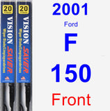 Front Wiper Blade Pack for 2001 Ford F-150 - Vision Saver