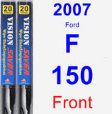 Front Wiper Blade Pack for 2007 Ford F-150 - Vision Saver