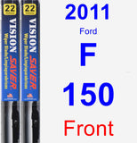 Front Wiper Blade Pack for 2011 Ford F-150 - Vision Saver