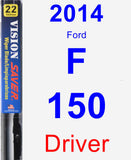 Driver Wiper Blade for 2014 Ford F-150 - Vision Saver