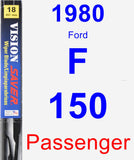 Passenger Wiper Blade for 1980 Ford F-150 - Vision Saver