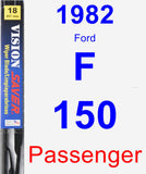 Passenger Wiper Blade for 1982 Ford F-150 - Vision Saver