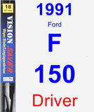 Driver Wiper Blade for 1991 Ford F-150 - Vision Saver