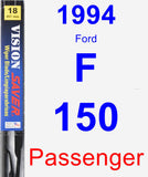 Passenger Wiper Blade for 1994 Ford F-150 - Vision Saver