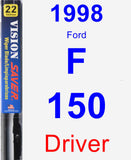 Driver Wiper Blade for 1998 Ford F-150 - Vision Saver