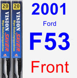 Front Wiper Blade Pack for 2001 Ford F53 - Vision Saver