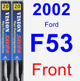 Front Wiper Blade Pack for 2002 Ford F53 - Vision Saver