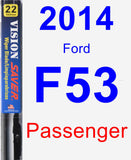 Passenger Wiper Blade for 2014 Ford F53 - Vision Saver