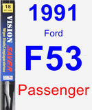 Passenger Wiper Blade for 1991 Ford F53 - Vision Saver