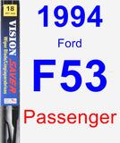 Passenger Wiper Blade for 1994 Ford F53 - Vision Saver