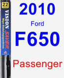 Passenger Wiper Blade for 2010 Ford F650 - Vision Saver