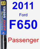 Passenger Wiper Blade for 2011 Ford F650 - Vision Saver