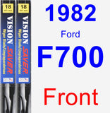 Front Wiper Blade Pack for 1982 Ford F700 - Vision Saver