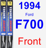 Front Wiper Blade Pack for 1994 Ford F700 - Vision Saver