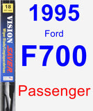 Passenger Wiper Blade for 1995 Ford F700 - Vision Saver