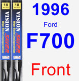 Front Wiper Blade Pack for 1996 Ford F700 - Vision Saver