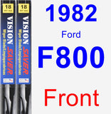 Front Wiper Blade Pack for 1982 Ford F800 - Vision Saver