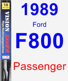 Passenger Wiper Blade for 1989 Ford F800 - Vision Saver