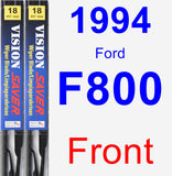 Front Wiper Blade Pack for 1994 Ford F800 - Vision Saver