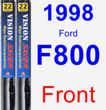 Front Wiper Blade Pack for 1998 Ford F800 - Vision Saver