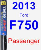 Passenger Wiper Blade for 2013 Ford F750 - Vision Saver