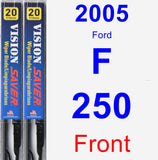 Front Wiper Blade Pack for 2005 Ford F-250 - Vision Saver