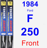 Front Wiper Blade Pack for 1984 Ford F-250 - Vision Saver