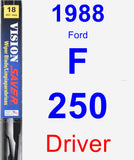 Driver Wiper Blade for 1988 Ford F-250 - Vision Saver