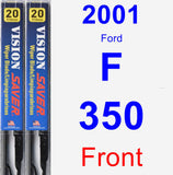 Front Wiper Blade Pack for 2001 Ford F-350 - Vision Saver