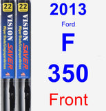 Front Wiper Blade Pack for 2013 Ford F-350 - Vision Saver