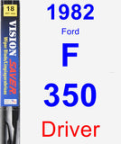 Driver Wiper Blade for 1982 Ford F-350 - Vision Saver