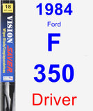 Driver Wiper Blade for 1984 Ford F-350 - Vision Saver