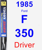 Driver Wiper Blade for 1985 Ford F-350 - Vision Saver