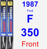 Front Wiper Blade Pack for 1987 Ford F-350 - Vision Saver